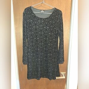 Angie Velvet Burnout Dress